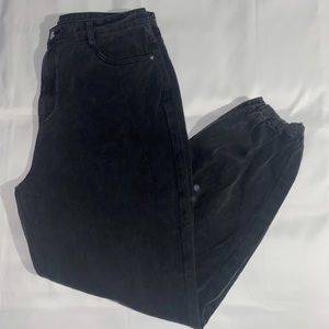 NWT Missguided Plus Riot High Waisted Black Mom Jogger Jeans